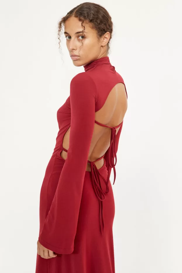 Evening Dresses | Dresses*Musier Paris backless dress emna Red