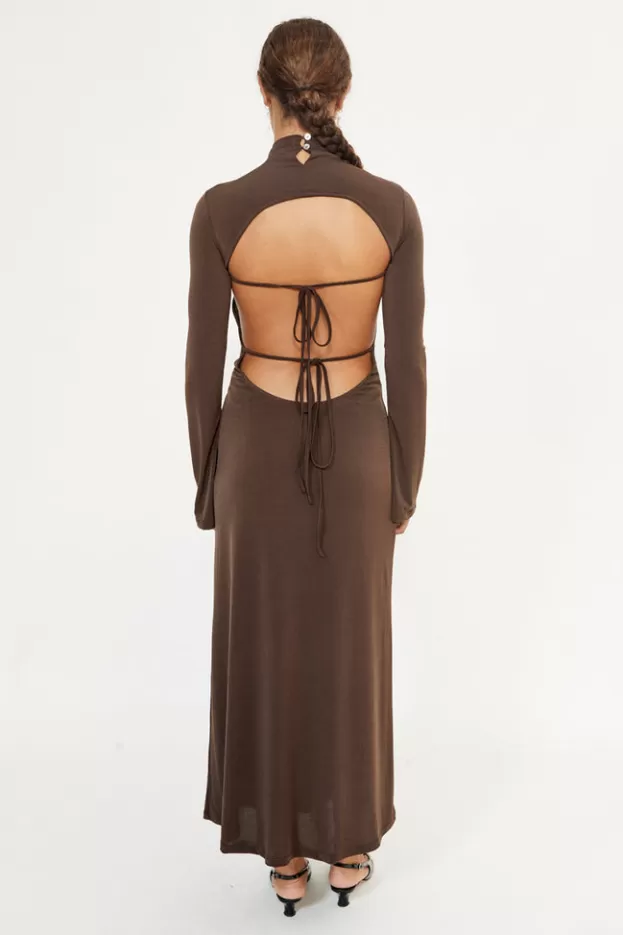 Evening Dresses | Dresses*Musier Paris Backless dress Emnaos Brown