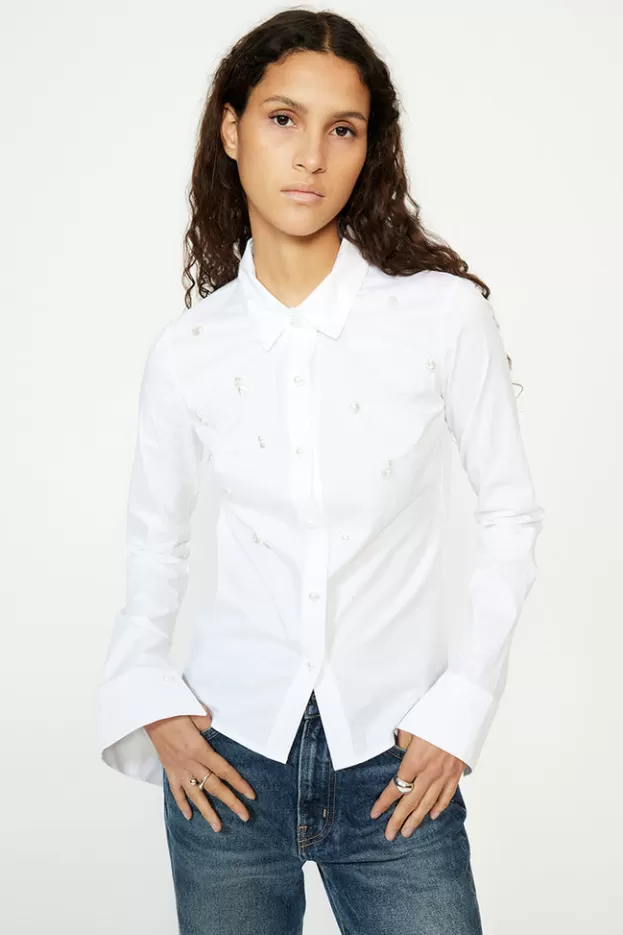 Tops & Shirts*Musier Paris beaded shirt rys White