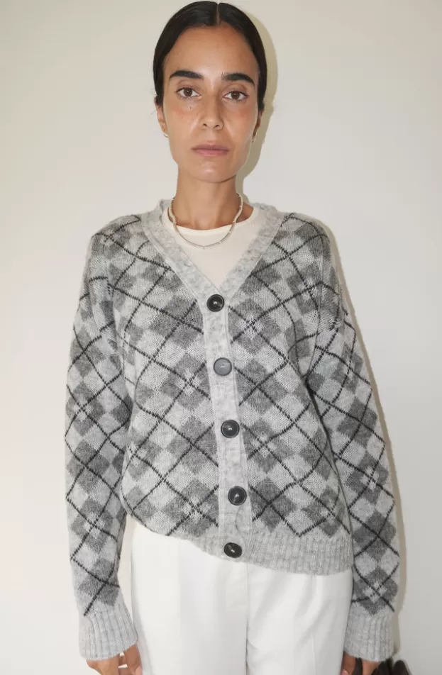 Sweaters & Cardigans*Musier Paris diamond cardigan diam Grey