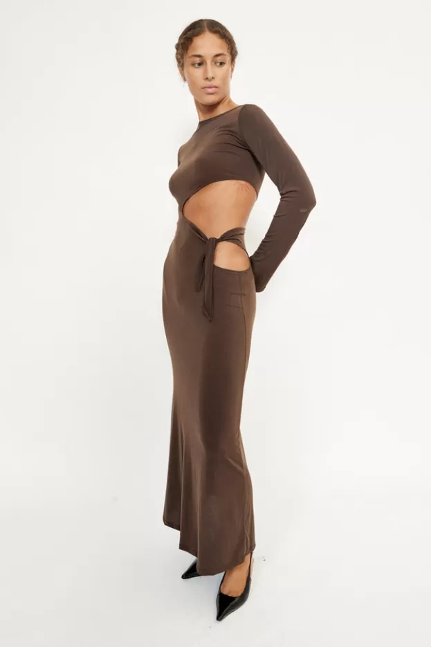 Evening Dresses | Dresses*Musier Paris long dress Stellaos brown