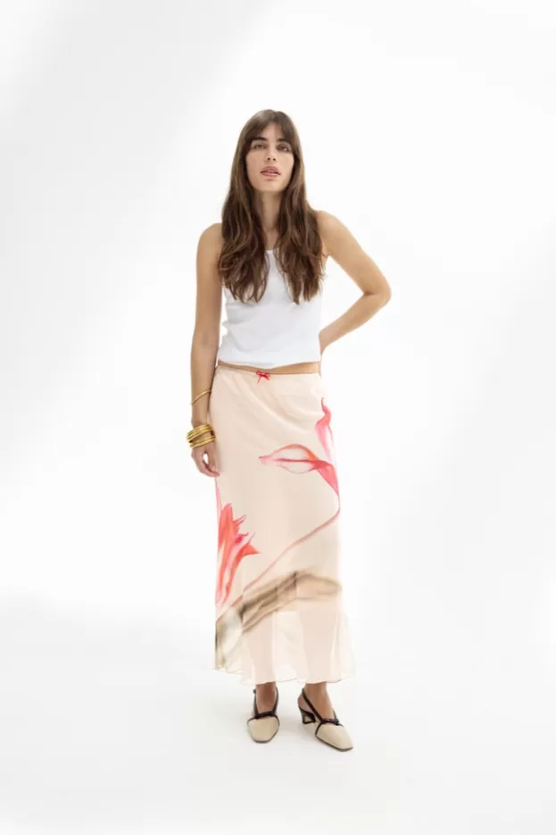 Skirts*Musier Paris long printed skirt dia