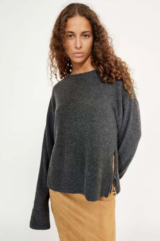 Sweaters & Cardigans*Musier Paris slit sweater double Grey